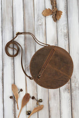 Natural leather bag model 191528 Galanter - ElrubEcom