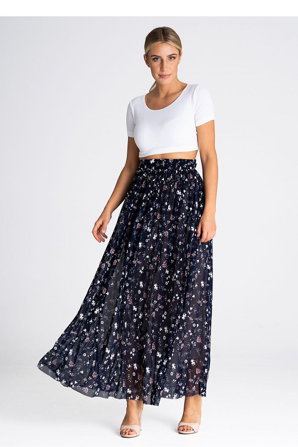 Long skirt model 197235 Figl - ElrubEcom