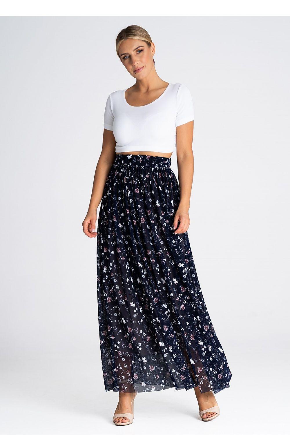 Long skirt model 197235 Figl - ElrubEcom