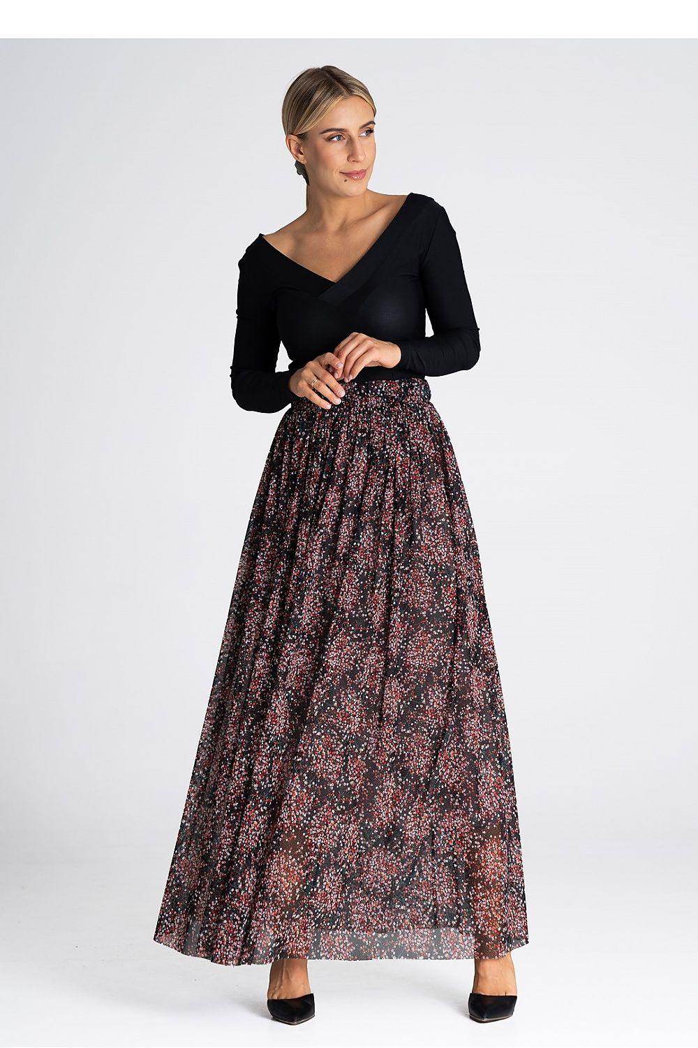 Long skirt model 197235 Figl - ElrubEcom