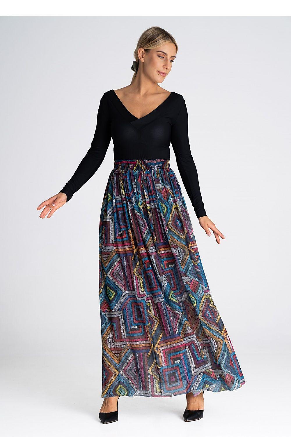 Long skirt model 197235 Figl - ElrubEcom