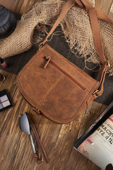 Natural leather bag model 193252 Galanter - ElrubEcom