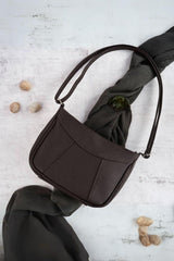 Natural leather bag model 193249 Galanter - ElrubEcom