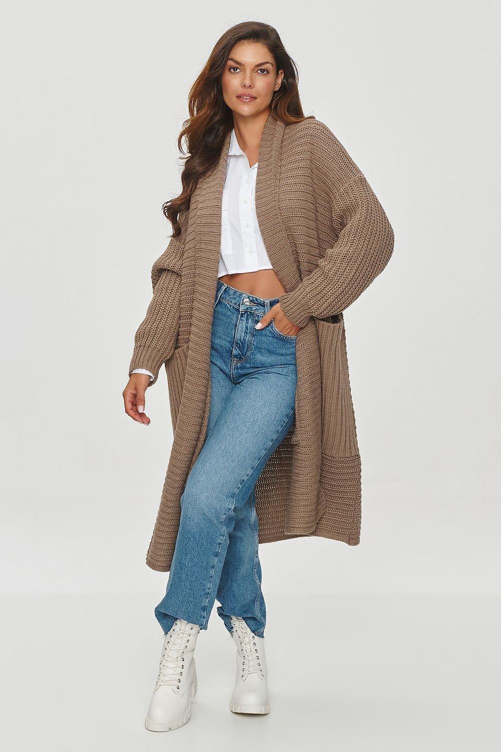 Cardigan model 201795 Makadamia - ElrubEcom