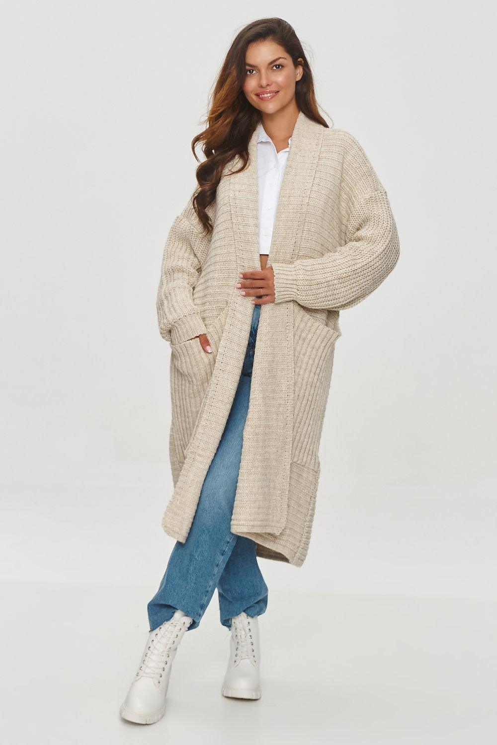 Cardigan model 201795 Makadamia - ElrubEcom