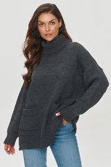 Turtleneck model 201796 Makadamia - ElrubEcom