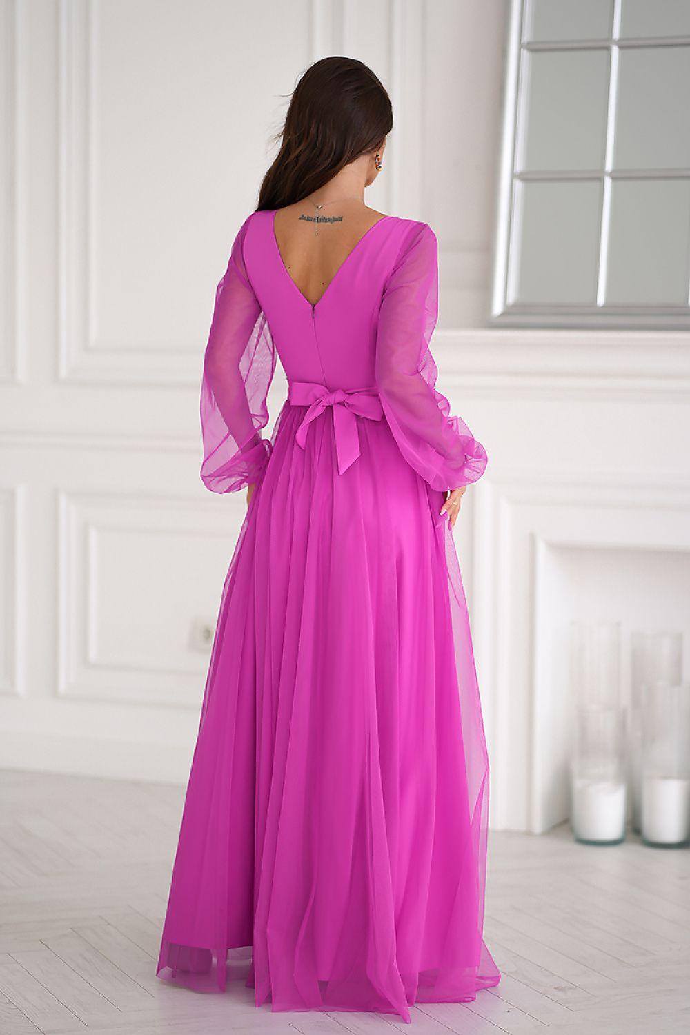 Long dress model 202459 Bicotone - ElrubEcom