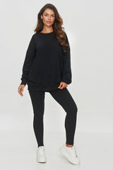 Long leggings model 202958 Makadamia - ElrubEcom