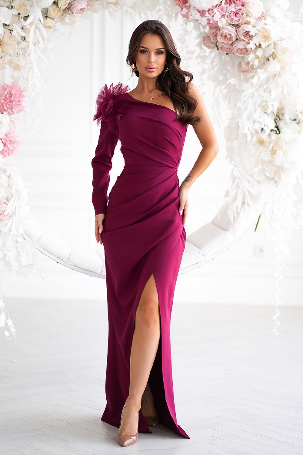 Long dress model 202375 Bicotone - ElrubEcom