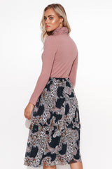 Skirt model 169782 Makadamia - ElrubEcom