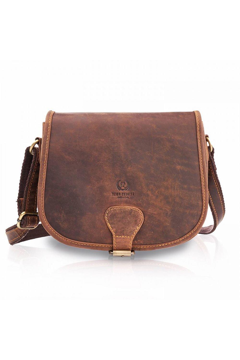 Natural leather bag model 193252 Galanter - ElrubEcom