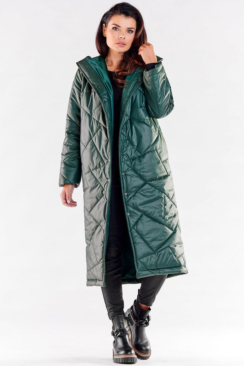 Coat model 173878 awama - ElrubEcom