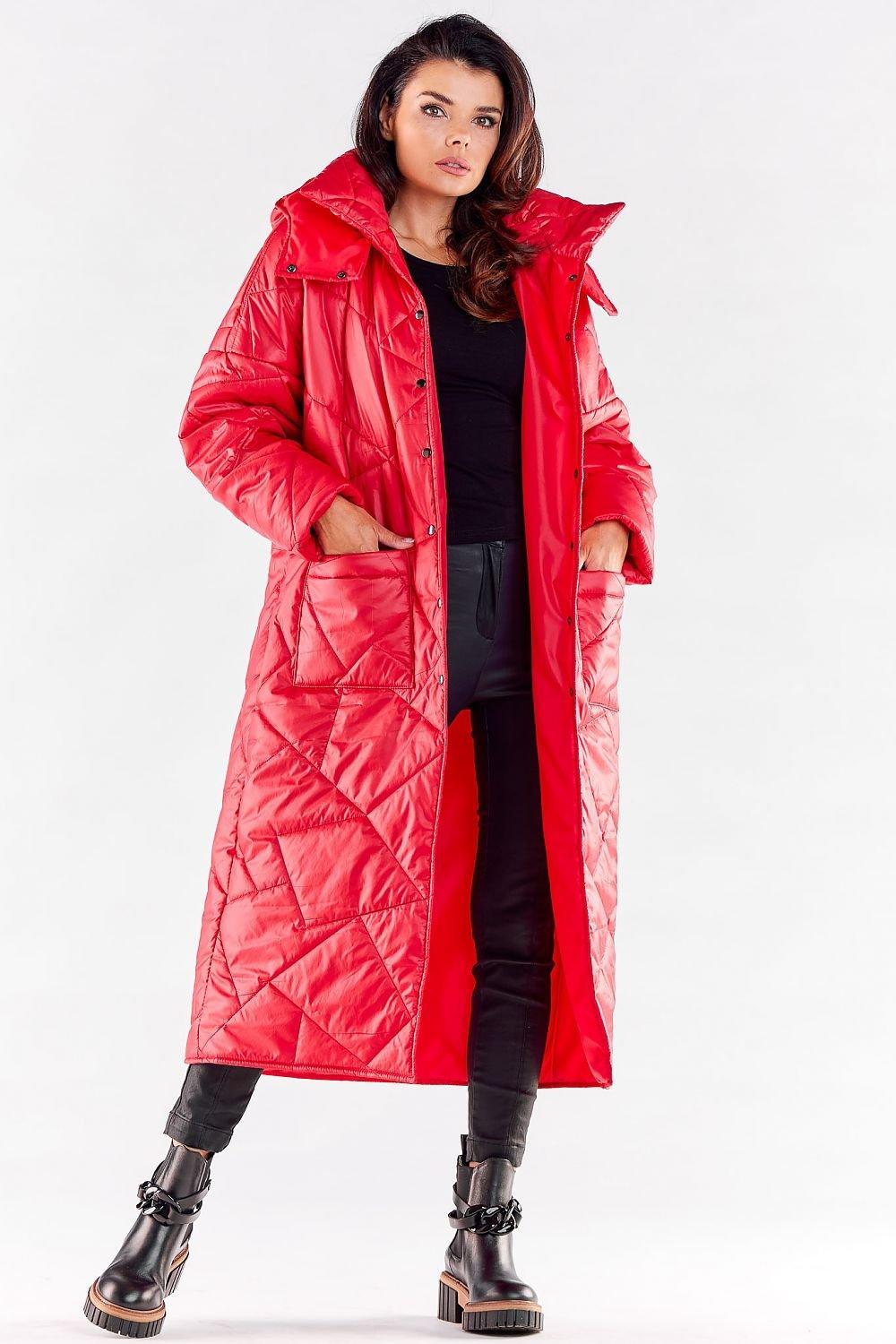 Coat model 173881 awama - ElrubEcom