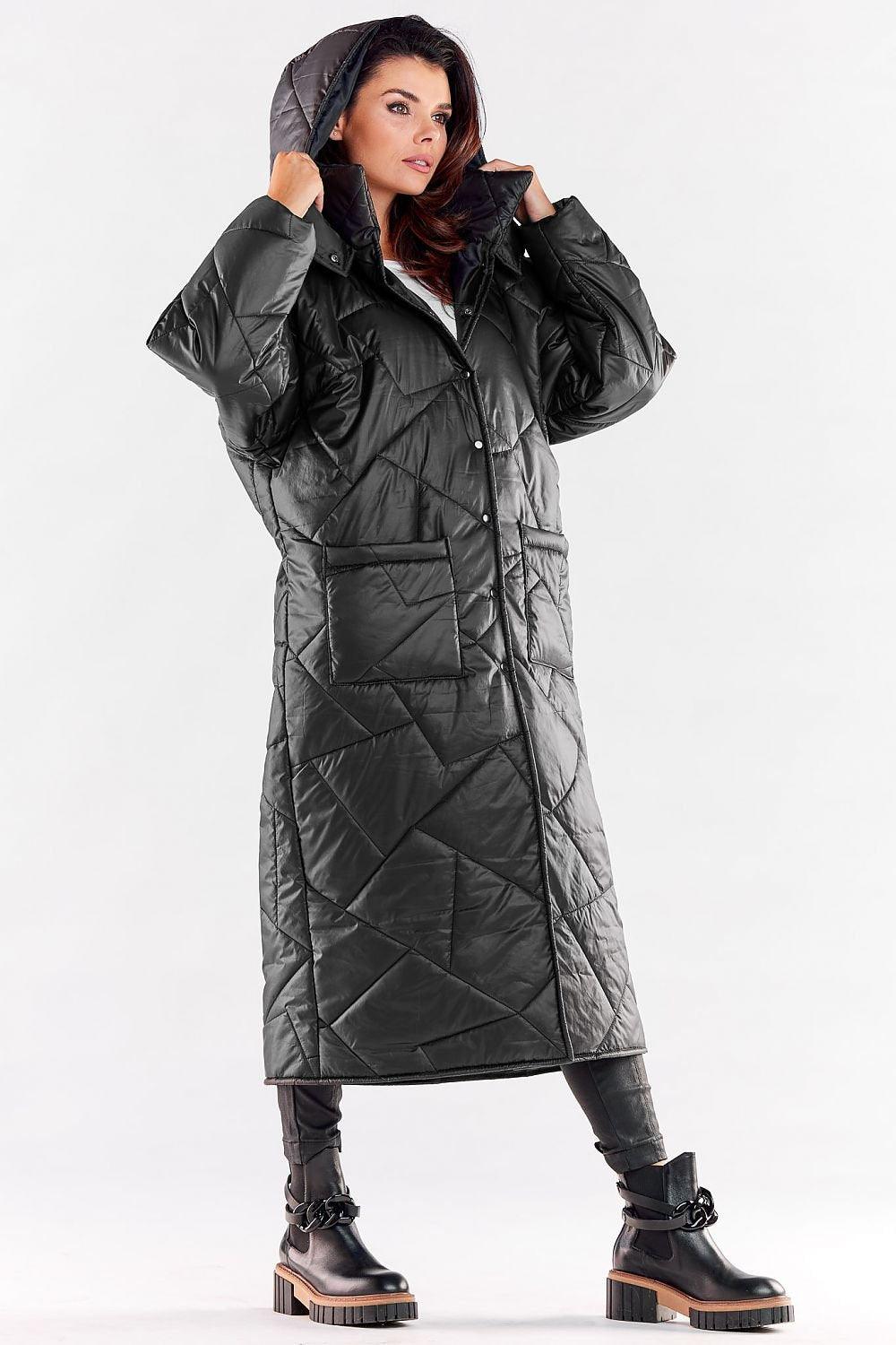 Coat model 173881 awama - ElrubEcom