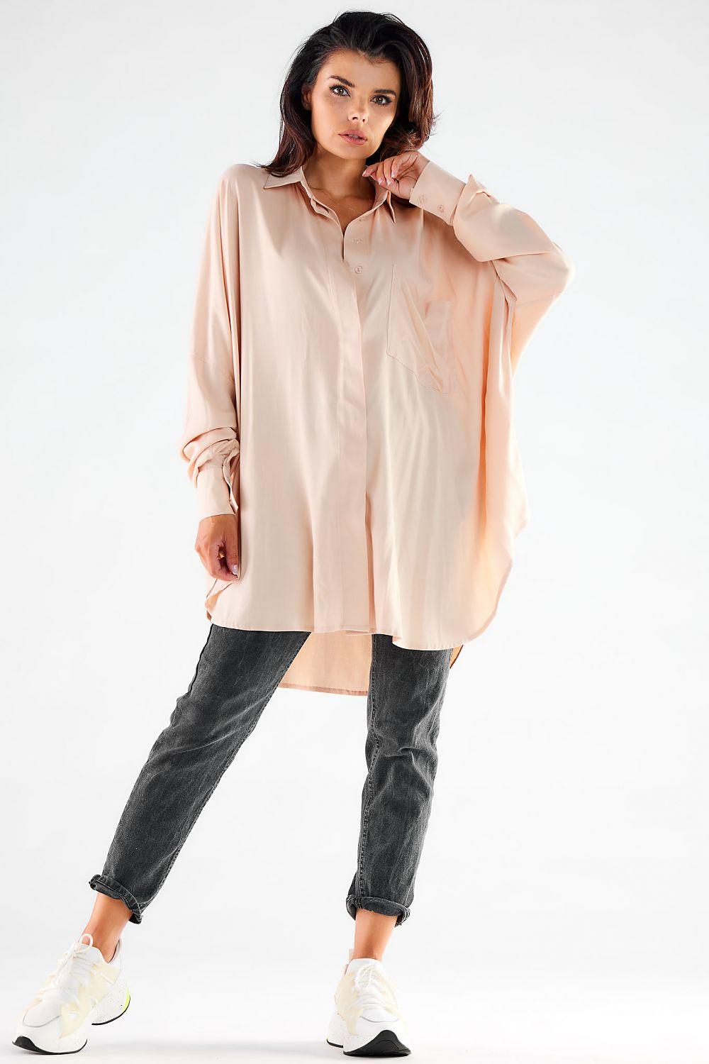 Long sleeve shirt model 173912 awama - ElrubEcom