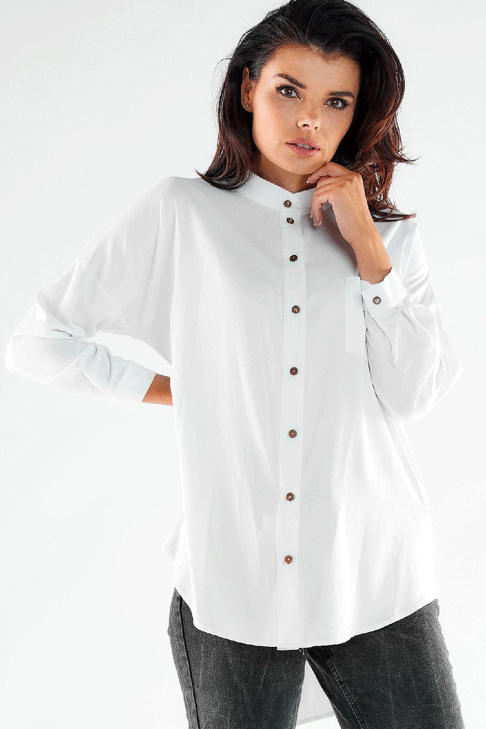 Long sleeve shirt model 173924 awama - ElrubEcom