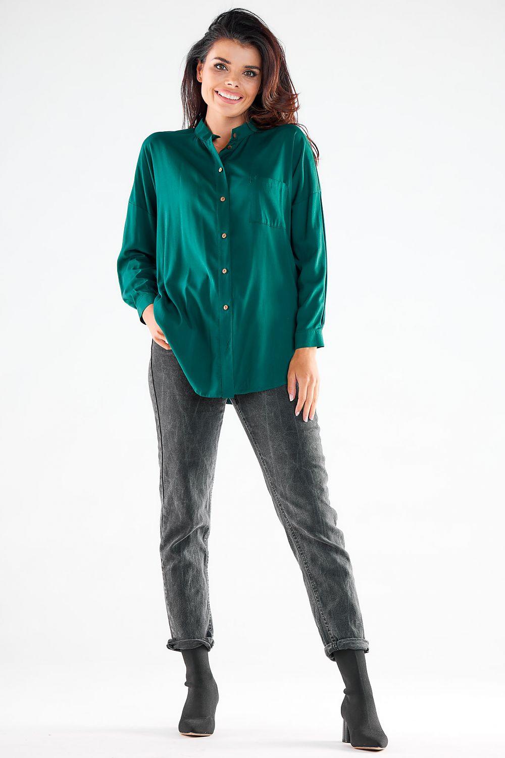 Long sleeve shirt model 173924 awama - ElrubEcom