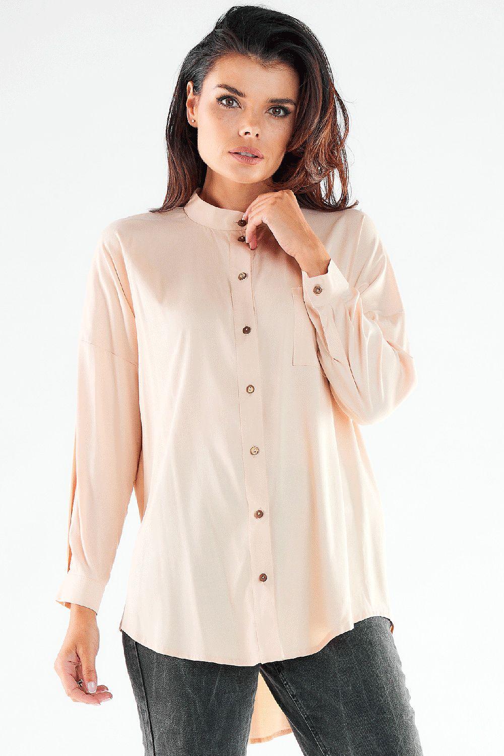 Long sleeve shirt model 173924 awama - ElrubEcom