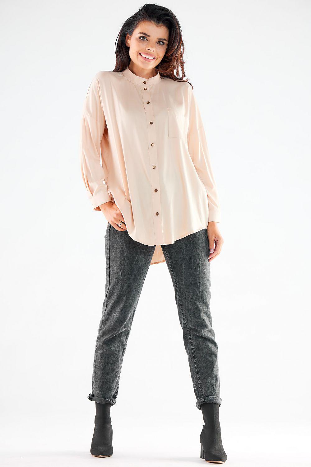 Long sleeve shirt model 173924 awama - ElrubEcom