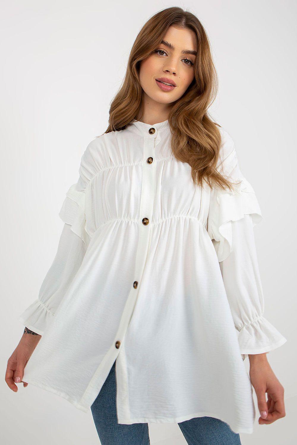 Long sleeve shirt model 175675 Och Bella - ElrubEcom