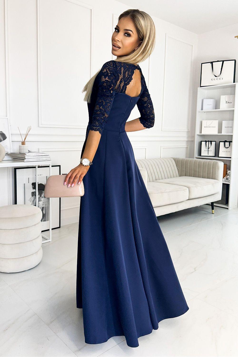 Long dress model 193523 Numoco - ElrubEcom