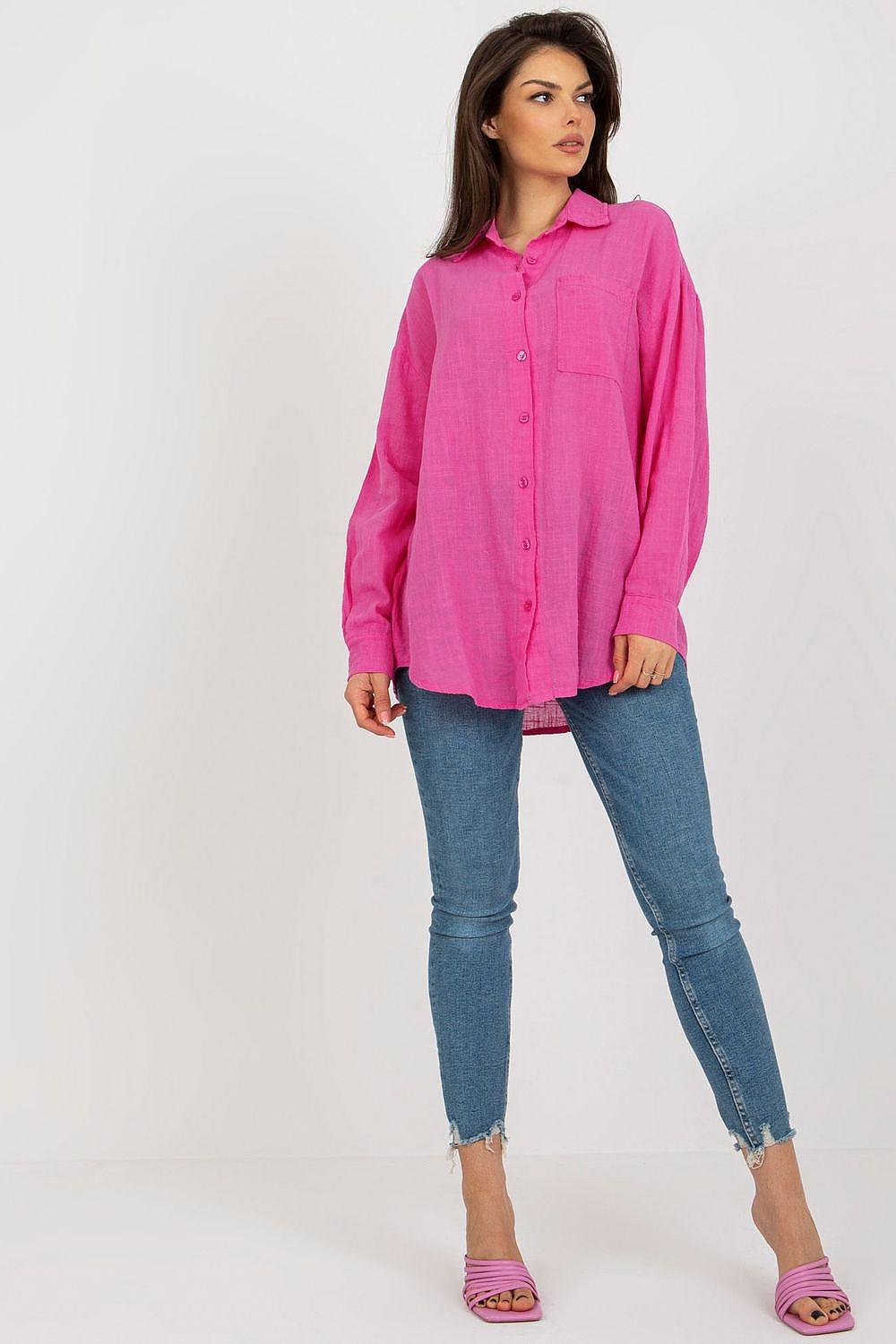 Long sleeve shirt model 179983 Och Bella - ElrubEcom