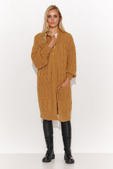 Cardigan model 184394 Makadamia - ElrubEcom