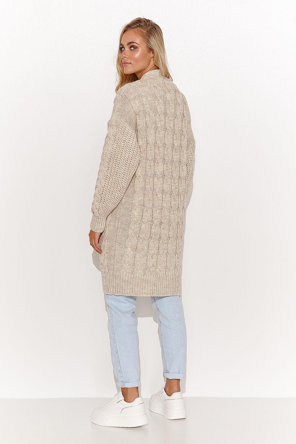 Cardigan model 184394 Makadamia - ElrubEcom