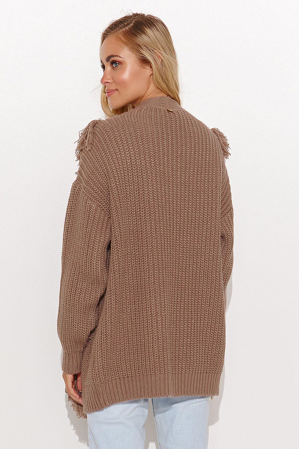 Cardigan model 185224 Makadamia - ElrubEcom