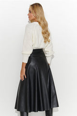 Skirt model 184812 Makadamia - ElrubEcom