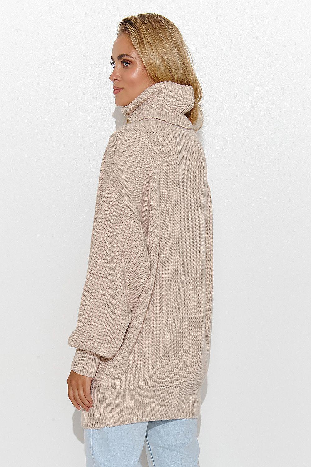 Turtleneck model 185216 Makadamia - ElrubEcom