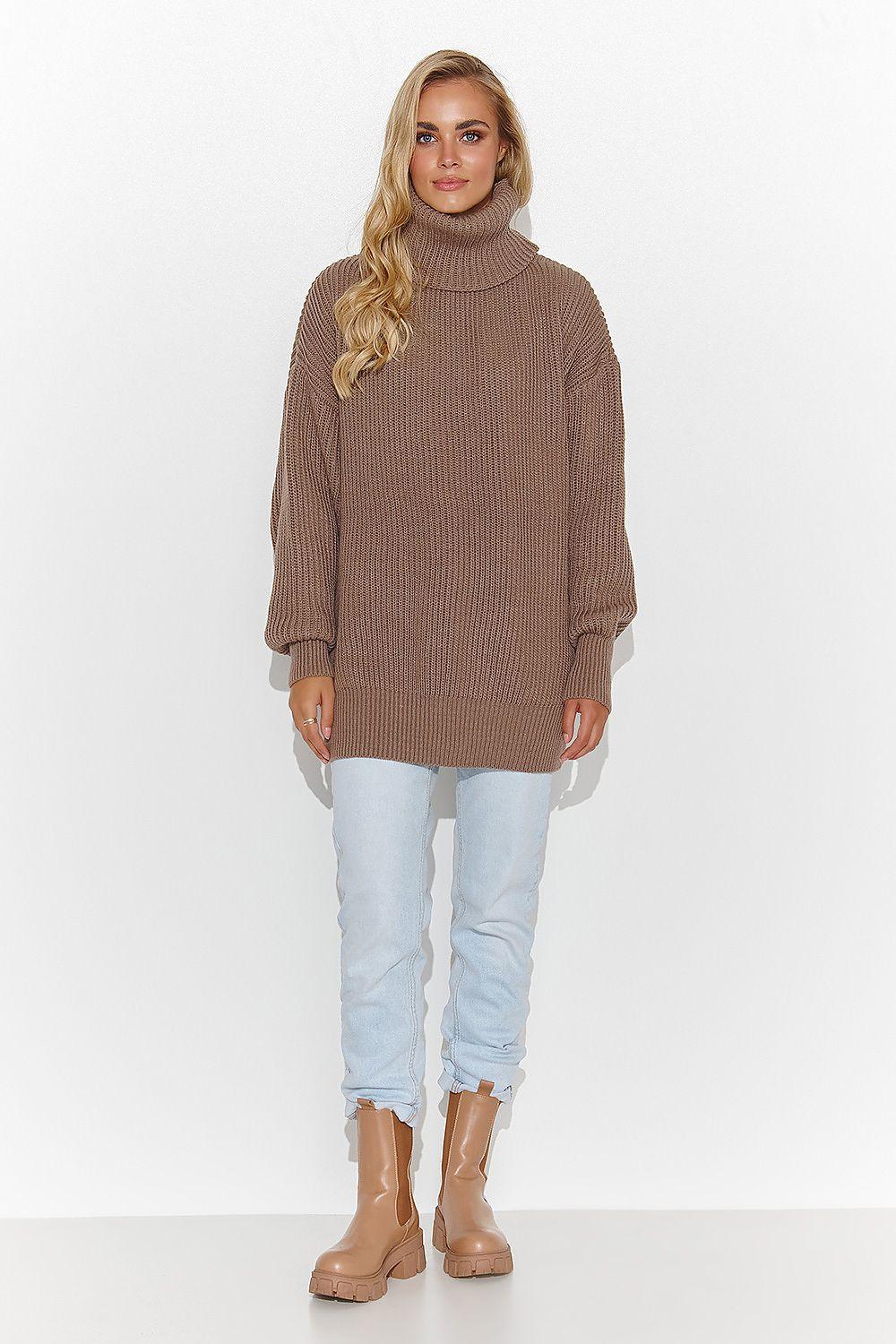 Turtleneck model 185216 Makadamia - ElrubEcom