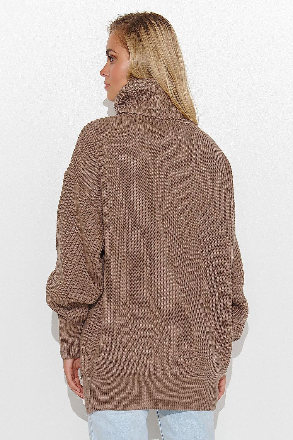 Turtleneck model 185216 Makadamia - ElrubEcom