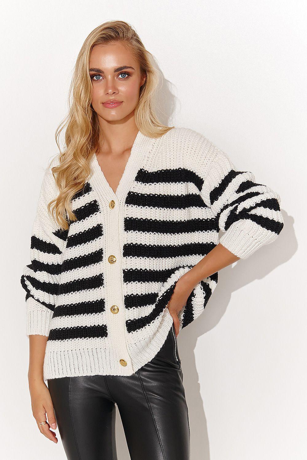 Cardigan model 185291 Makadamia - ElrubEcom